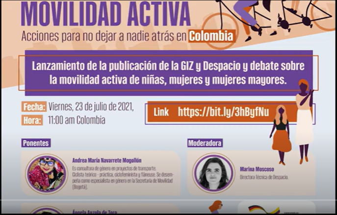 Lanzamiento del libro “Género y Movilidad Activa Acciones Para no Dejar a Nadie Atrás en Colombia”
