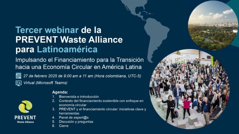 Tercer webinar de la PREVENT Waste Alliance para Latinoamérica