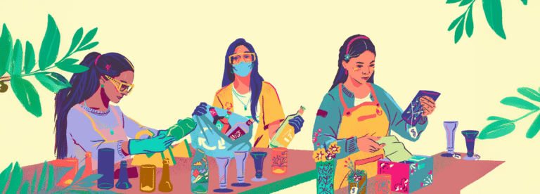 Cartilla de sistematización de experiencias de mujeres en la economía circular de América Latina y El Caribe.