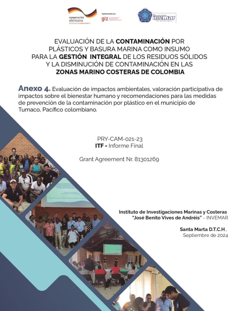 Portada del documento: Evaluación de impactos ambientales y sociales del piloto en Tumaco